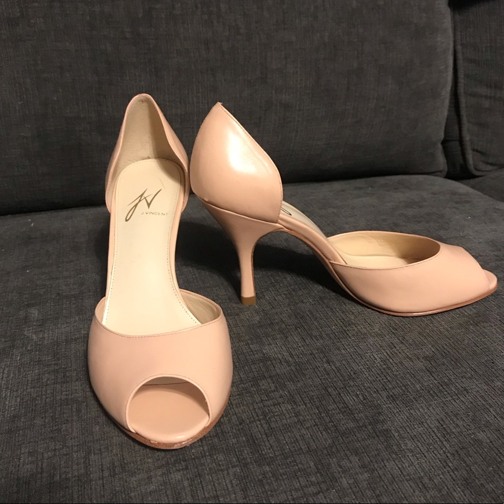 J Vincent Peep-Toe Heels